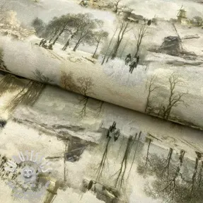 Tissu déco Winter landscape digital print