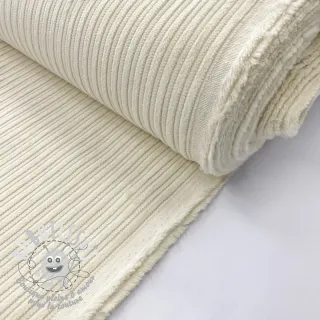 Tissu velours cotelé STRIPE ecru