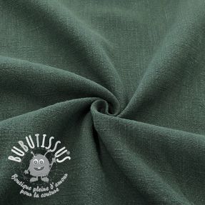 Ľan predpraný STONEWASHED dark green