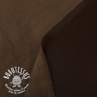 Suede stretch dark brown