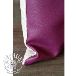 Simili cuir KARIA fuchsia