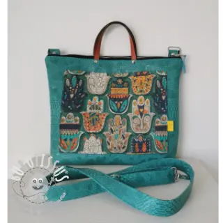 Simili cuir COBRA turquoise