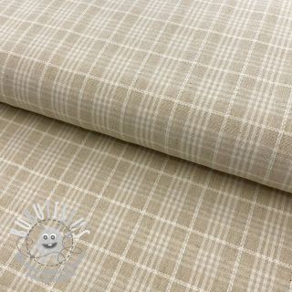 Viscose lin Check natural