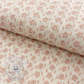 Viscose lin embroidery Michaela rose