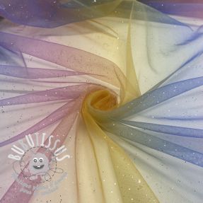 Tulle pour jupe tutu Rainbow glitter design C