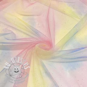 Tulle pour jupe tutu Rainbow glitter design A