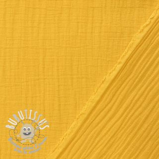 Tissu double gaze/mousseline BAMBOU lemon