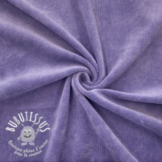 Tissu velours jersey lavender