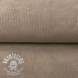 Tissu velours cotelé sand