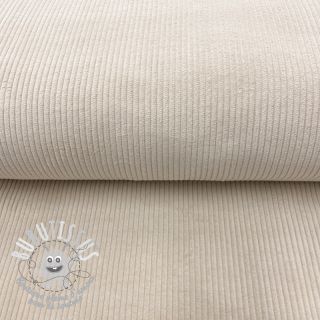 Tissu velours cotelé light sand