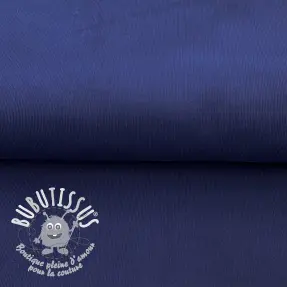 Tissu velours cotelé fin marine