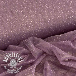 Tulle pour jupe tutu ROYAL SPARKLE dark lilac gold