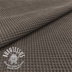 Tissu nid d’abeille anthracite