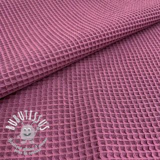 Tissu nid d’abeille mauve