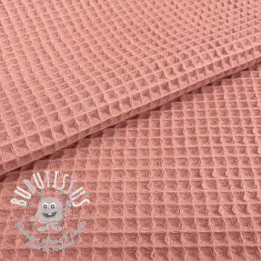 Tissu nid d’abeille blush