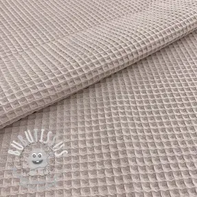 Tissu nid d’abeille light beige