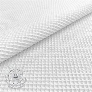 Tissu nid d’abeille white