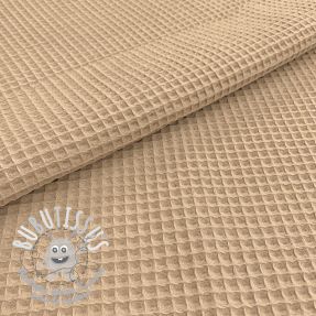 Tissu nid d’abeille light sand