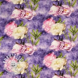 Viscose Artistic flowers design C digital print