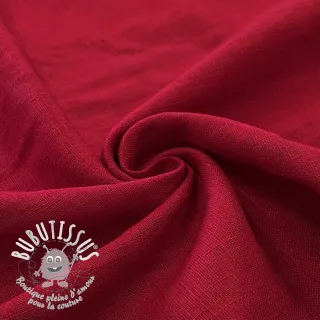 Lin lavé dark red