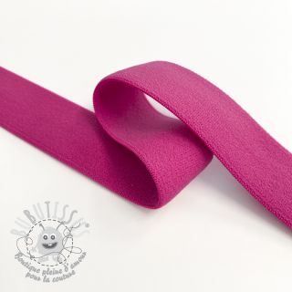 Élastique lisse 2,5 cm fuchsia