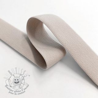 Élastique lisse 2,5 cm pebble