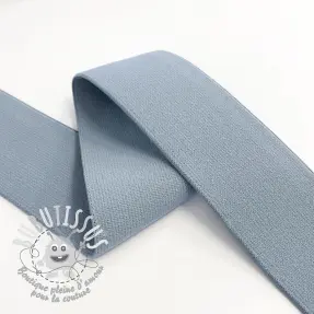 Élastique lisse 4 cm cloud blue