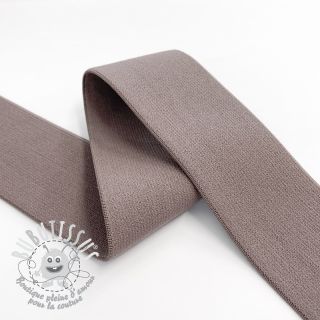 Élastique lisse 4 cm mauve