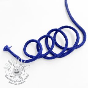 Cordon coton 3 mm cobalt