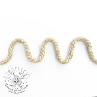 Cordon coton macramé 8 mm sand