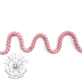 Cordon coton macramé 8 mm pink