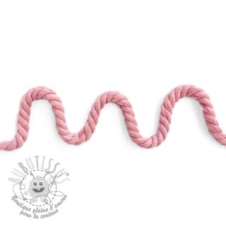 Cordon coton macramé 8 mm pink