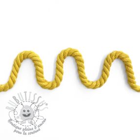 Cordon coton macramé 8 mm yellow