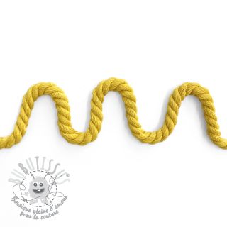 Cordon coton macramé 8 mm yellow