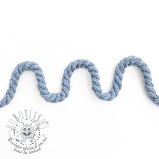 Cordon coton macramé 8 mm light blue