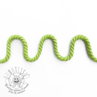 Cordon coton macramé 8 mm lime