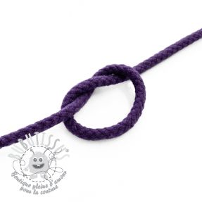 Cordon coton 5 mm purple