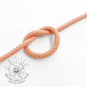 Cordon coton 5 mm peach