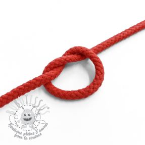 Cordon coton 5 mm red