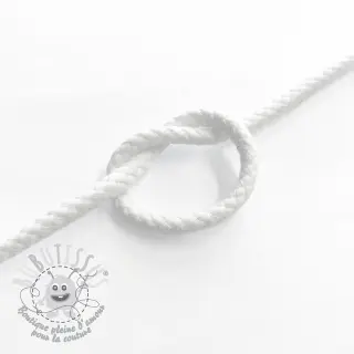 Cordon coton 5 mm white