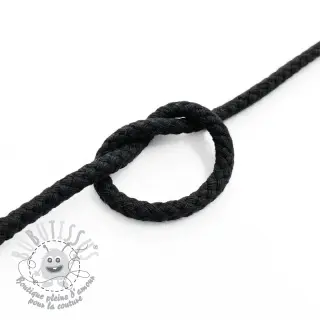 Cordon coton 5 mm black