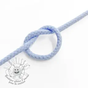 Cordon coton 5 mm light blue
