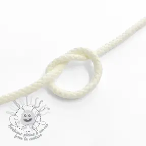 Cordon coton 5 mm off white