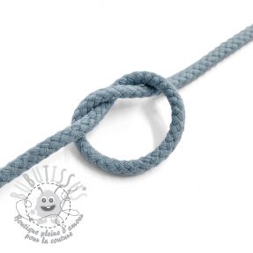 Cordon coton 5 mm baby blue