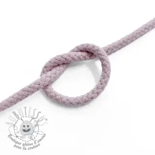 Cordon coton 5 mm washed pink