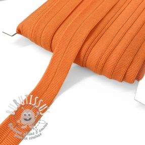 Biais élastique mat 20 mm RIB orange