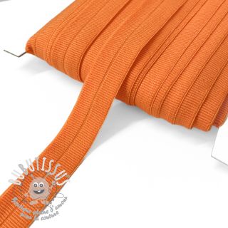 Biais élastique mat 20 mm RIB orange