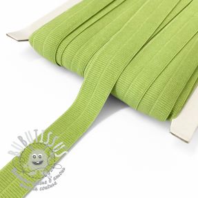 Biais élastique mat 20 mm RIB lime