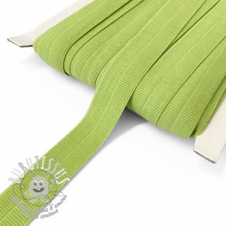 Biais élastique mat 20 mm RIB lime