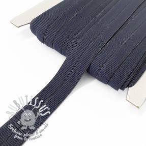 Biais élastique mat 20 mm RIB dark grey